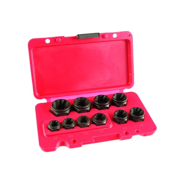 SKT SET SLIM TWIST W/EXT HEX 10 PC